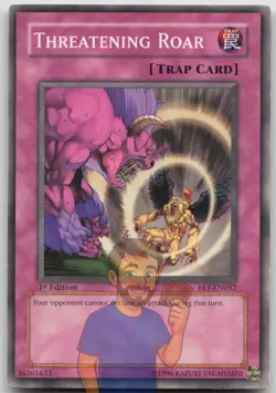 Threatening Roar FET-EN052 Common 1st Edition LP Yugioh - Image 1