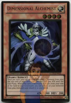 Dimensional Alchemist GLD3-EN015 Gold Rare Limited Edition LP Yugioh - Image 1