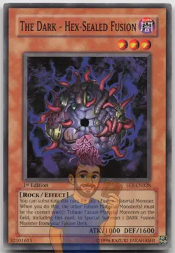 The Dark - Hex-Sealed Fusion FET-EN028 Common 1st Edition LP Yugioh - Image 1