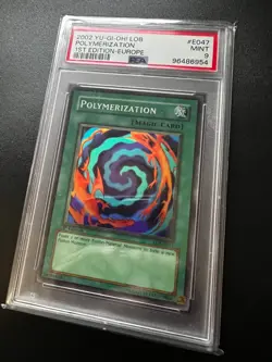Polymerization LOB-E047 Super Rare 1st Edition PSA 9 MINT Yugioh - Image 4