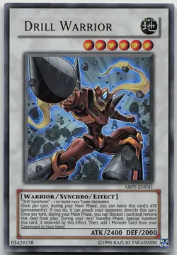 Drill Warrior ABPF-EN041 Ultra Rare Unlimited NM Yugioh - Image 2