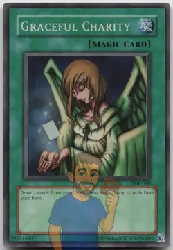 Graceful Charity SDP-040 Super Rare Unlimited LP Yugioh - Image 1