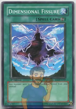 Dimensional Fissure EOJ-EN047 Common 1st Edition MP Yugioh - Image 1
