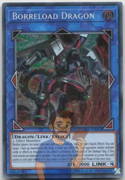 Borreload Dragon CIBR-EN042 Secret Rare Unlimited NM Yugioh - Image 1