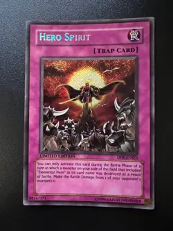 Hero Spirit DPK-ENSE3 Secret Rare Promo Near Mint Yugioh - Image 1