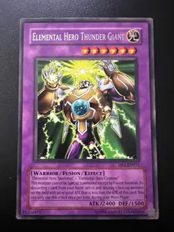 Elemental Hero Thunder Giant DP1-EN011 Rare Unlimited Near Mint Yugioh - Image 1