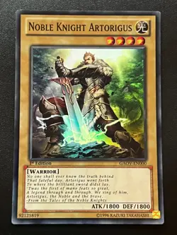 Noble Knight Artorigus GAOV-EN000 Super Rare 1st Edition Light Play+ Yugioh - Image 1