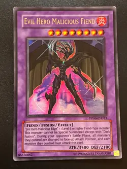 Evil Hero Malicious Fiend DP06-EN013 Ultra Rare Unlimited Light Play+ Yugioh - Image 1