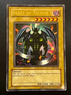 Beast of Talwar PSV-103 Ultra Rare Unlimited Heavy Play Yugioh - Image 1