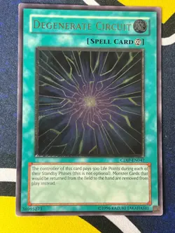 Degenerate Circuit CDIP-EN047 Ultimate Rare Unlimited EURO Near Mint Yugioh - Image 2