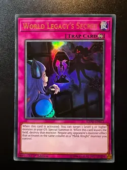 World Legacy's Secret EXFO-EN072 Ultra Rare 1st Edition Near Mint Yugioh - Image 1