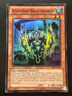 Atlantean Heavy Infantry AP02-EN006 Super Rare Near Mint Yugioh - Image 1