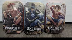 One Piece Tcg Tin Set Of 3 TS-02 OP-13 Volume 2 IN HAND - Image 1