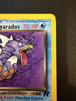 Dark Gyarados 25/82 Non-Holo Rare Team Rocket Vintage Pokemon Card TCG LP - Image 4