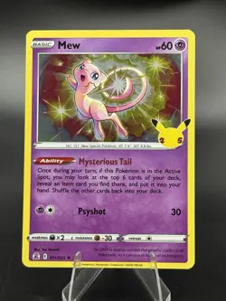 Mew - 011/025 - Celebrations 25th Anniversary - Holo Rare - LP - Pokemon TCG - Image 1
