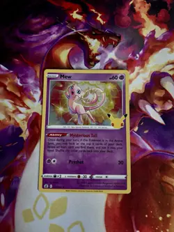 Pokemon TCG Mew 011/025 Holo Rare 25th Anniversary Celebrations - Image 1