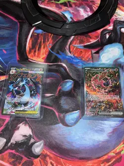Pokemon Mega Charizard X EX & Oricorio EX Holo Card Lot - 2 Cards - Image 1