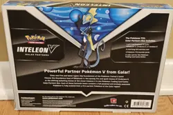 Pokemon Inteleon V Galar Partners New Sealed Jumbo Card W/4 Booster Packs - Image 2