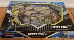 Pokemon Inteleon V Galar Partners New Sealed Jumbo Card W/4 Booster Packs - Image 3