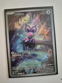 Pokemon Noibat TCG Full Art Rare Card Journey Together 169/159 Mint Condition - Image 1