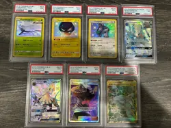 2019 Pokemon Hidden Fate PSA 9 Lot of 7 Different Cards - See Pictures - Image 1