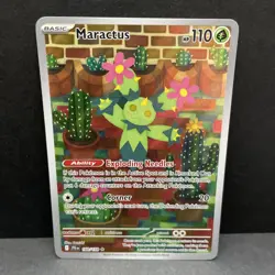 2025 Pokemon Journey Together Maractus 160/159 ILLUSTRATION RARE HOLO! HOT CARD! - Image 1