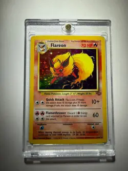 Vintage Holo Flareon Jungle Holo Pokemon Card 3/64 - LIGHTLY PLAYED - Image 1