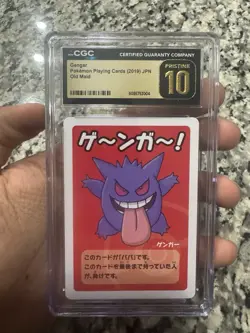 Gengar 2019 Pokemon Playing Cards OLD MAID - JPN CGC 10 PRISTINE - Image 1