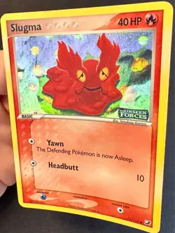 Slugma 73/115 EX Unseen Forces Pokemon Card TCG Komiya Art Reverse Holo - Lp - Image 2