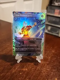 Aang at the Crossroads (Full Art Borderless Foil) MTG Avatar: Last Airbender - Image 2