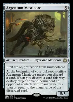 Argentum Masticore - Phyrexia: All Will Be One #222/271 MTG Magic The Gathering - Image 1