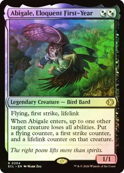 🔮Abigale, Eloquent First-Year - Foil - NM - Rare - Lorwyn Eclipsed - MTG - Image 1