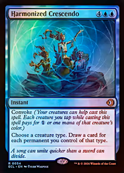 🔮Harmonized Crescendo - Foil - NM - Rare - Lorwyn Eclipsed - MTG - Image 1
