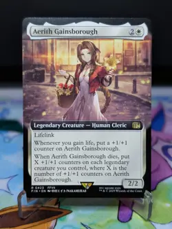 MTG Final Fantasy - Aerith Gainsborough 0423 Borderless - Image 1