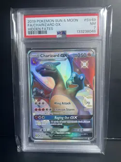 Pokemon TCG Charizard GX SV49/SV94 Hidden Fates Shiny Vault Holo PSA 7 - Image 1