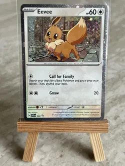 Pokemon TCG Eevee SVP200 Black Star Promo Cosmos Holo (English) - NM - Image 1