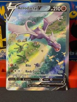 Pokemon-2022-Lost Origin-Aerodactyl-180-SECRET RARE - Image 1