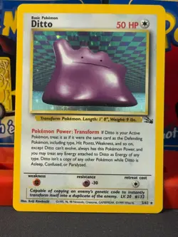 Pokemon-1999-Fossil-Ditto-3-HOLO - Image 1