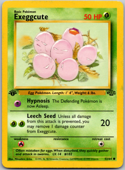 Pokemon 1st edition Exeggcute 52/64 Jungle Regular - MP - Image 1