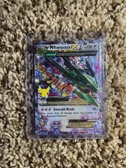 Pokemon TCG M Rayquaza EX 76/108 Celebrations Full Art Holo Classic Collection - Image 1