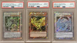 2024 PSA 10 YUGIOH QCR & PLATINUM SECRET RARE SACRED PHOENIX SET 💫 - Image 1