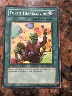Token Thanksgiving DCR-041 YU-Gi-Oh! HP 1st Edition - Image 1