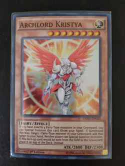 Yu-Gi-Oh! Archlord Kristya - DESO-EN050 - 1st Edition - Super Rare NM HOLO FOIL - Image 1