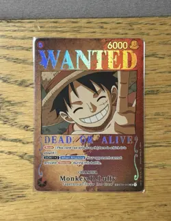 Mint. One Piece Monkey.D.Luffy (Wanted Poster) ST01-012 Pillars of Strength Foil - Image 1