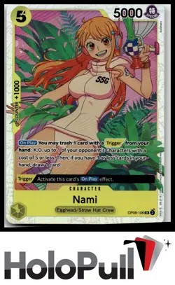 One Piece Two Legends Nami #OP08-106 Super Rare - Image 1