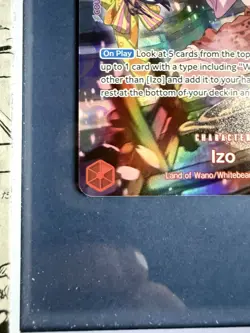 One Piece TCG- Izo - Op03-003/OP07-SP Alt Art - English nm+ - Image 5