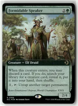 MTG Formidable Speaker (Extended Art) R Lorwyn Eclipsed 366 (Foil) NM - Image 1