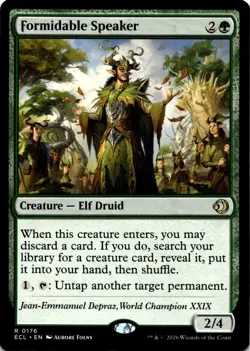 MTG Formidable Speaker NON FOIL NM R 176 Lorwyn Eclipsed - Image 1