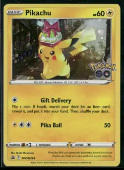Pokemon TCG: Pikachu Cosmos Holo - Pokemon Go Promo - SWSH234 - Image 1