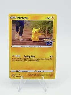 Pikachu COSMOS HOLO Pokemon Go Promo 027/078 - Image 1